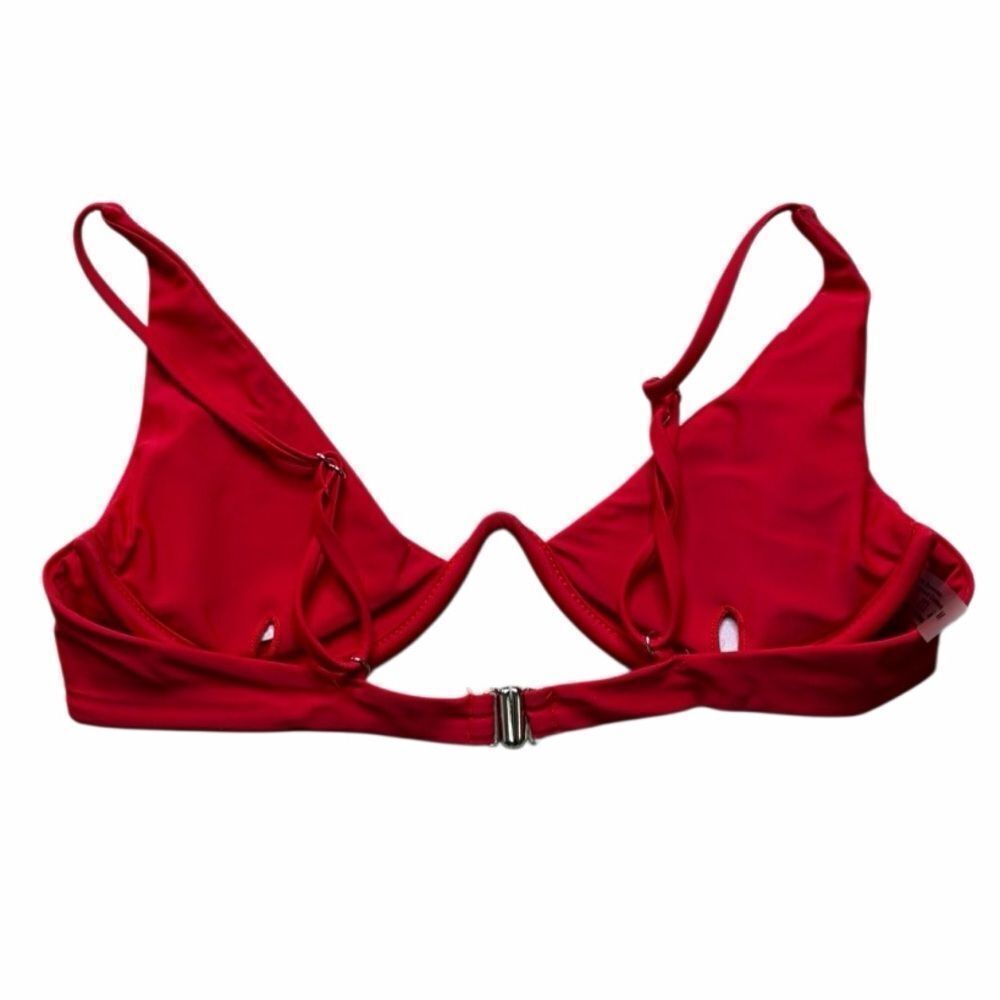 Red Triangle Bikini Top Size Red - Picture 2 of 3